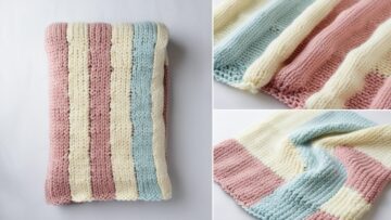 Beginner Friendly Free Baby Blanket Knitting Pattern