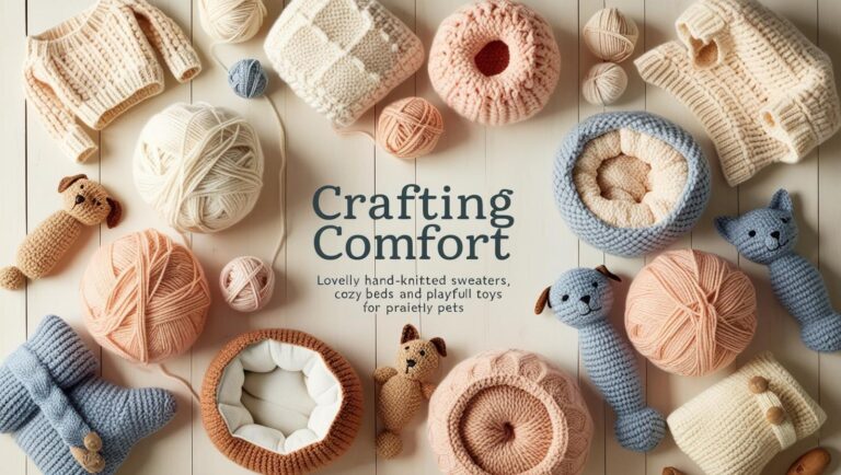 Crafting Comfort: Knitting Sweaters Beds and Toys for Pets