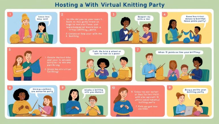 Hosting a Virtual Knitting Party: A Step-by-Step Guide