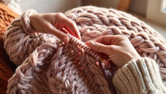 Master the Art of Knitting a Chunky Blanket at Home