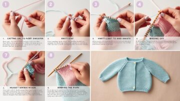 Step-by-Step Guide to Knitting a Baby Sweater